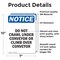 Signmission Do Not Crawl Under Conveyor Or, 7 in W x Rectangle, Vinyl Decal OS-2PACK-NS-D-710-V-11130 - alternate 3